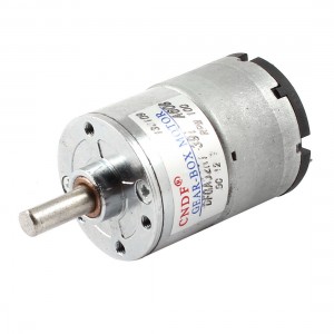 DC 12V 100RPM 6mm Shaft Cylinder Shape Electric Geared Box Speed Reduce Motor