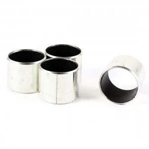 4 Pcs Silver Tone Self Lubricating Metal Plain Bearing Sleeve 15mm x 18mm x 16mm