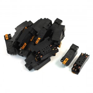 20pcs PYF08A 8 Pins Screw Terminals Power Relay Socket Base for HH52P MY2J