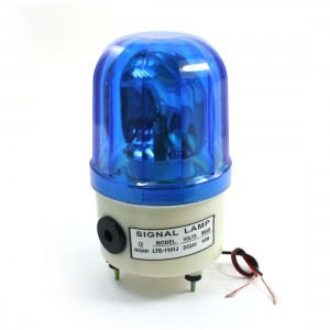 DC 24V 10W Revolving Rotary Blue Alarm Lamp Industrial Signal Light LTE-1101J