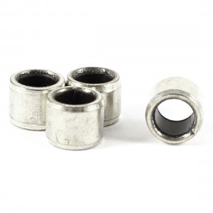 4pcs Silver Tone Self Lubricating Metal Plain Bearing Sleeve 5mm x 6mm x 4mm