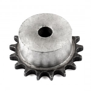 Pilot Bore 17 Teeth Gathering Chain Drive Sprocket 55mm x 33mm Gray