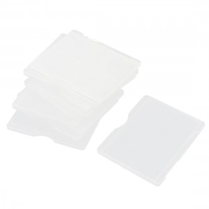 10 Pcs Microscope Glass Slide Box Case Clear White for 2 Slides