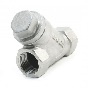 Water Cleaner 1" Dia Thread Metallic Grids One Way Y Type Filter Replacement