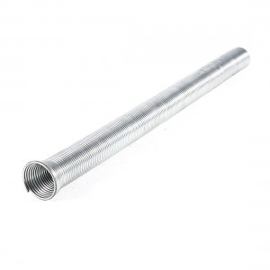 20.5cm x 19mm x 16mm Metal Tubular Shaped Compression Spring Silver Tone
