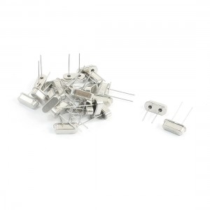 24PCS Silver Tone DIP 2 Pins Low Profile Quartz Crystal Oscillator 12MHz 20PF