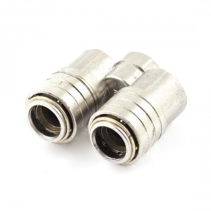 Air Pneumatic Tube OD 13mm to 1 4NPT Female Threaded Quick Coupler Adapter