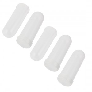 Lab Plastic Round Bottom Centrifuge Tube 100ml w Threaded Cap 5 Pcs