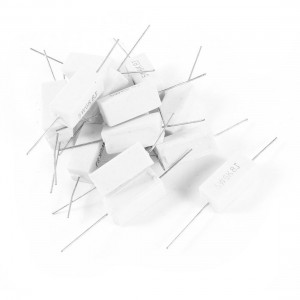 15 Pcs 5W Watt 6.8K Ohm 5% Ceramic Cement Power Resistor White