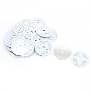 30 PCS 45mm Circle Aluminum PCB Circuit Board for 4 x 1W/3W LED in Series