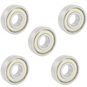 5 Pcs 6304ZZ Shielded Deep Groove Radial Ball Bearings 20mmx52mmx15mm