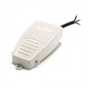 Khaki 5A SPDT NO NC Momentary CNC Power Foot Pedal Switch Footswitch