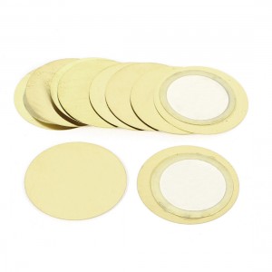 10 Pcs Electronic Components 22mm Piezoelectric Copper Buzzer Film Gasket