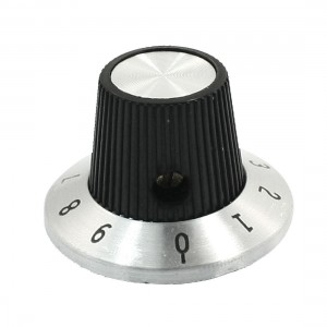 6mm Hole 0.59" Top Potentiometer Turn Counting Dia Rotary Knobs Cap