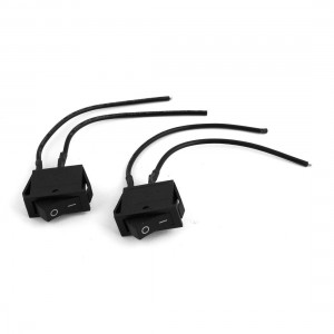 Rocker Switch AC 250V/16A 125V/20A w Wire for Car Electronic Power Control 2 Pcs