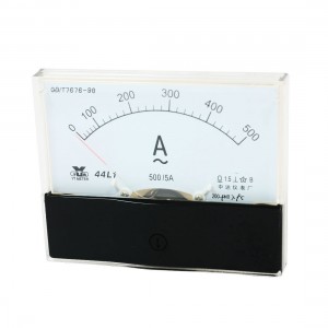 44L1 AC 0 -500A Class 1.5 Accuracy Plastic Case Vertical Mount Analog Ammeter