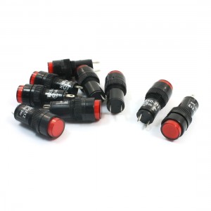 NXD-212 Red LED Indicator Light Accident Signal Lamp Bulb DC 24V 9pcs