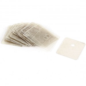 TO-247 Transistor 25mmx20mmx0.2mm Insulation Pad Sheet Mica Insulator 30 Pcs