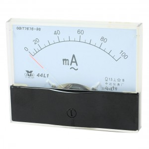 44L1 AC 0 -100mA Class 1.5 Accuracy Vertical Mounted Analog Ammeter Ampere Meter