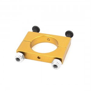 CNC Alloy 15mm Yellow Tube Boom Mount Motor Clamp for DIY Quadcopter