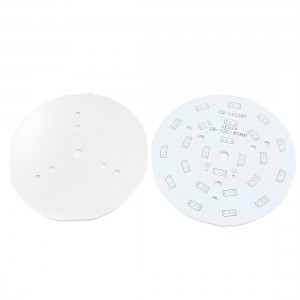 2Pcs 85mm Circle Aluminum PCB Circuit Board for 24 x 1/2W 5730 SMD LED