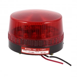 Industrial DC 12V LED Flash Strobe Light Emergency Warning Lamp Red LTE-5061