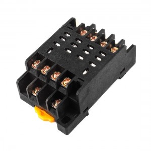 PTF14A 35mm DIN Rail Relay Socket Base 14-Pin for HH64P LY4NJ