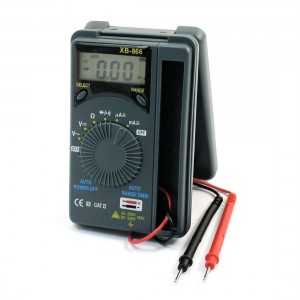 XB866 Portable AC DC Voltage Current Testing Analog Multimeter w Test Probe Lead