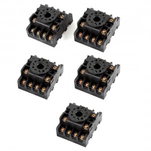 5 Pcs PF113A 11P Screw Terminal Relay Socket Base DIN Rail for MK3P
