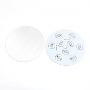 2Pcs 120mm Circle Aluminum PCB Circuit Board for 9 x 1W 3W 5W LED in Series