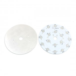 2Pcs 100mm Circle Aluminum PCB Circuit Board for 18 x 1W 3W LED in Series