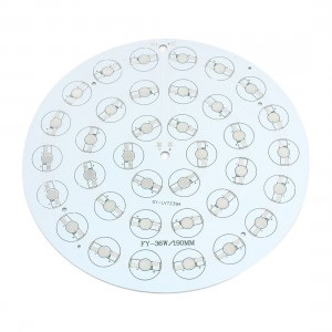 36 x 1W 3W LED High Power Circle Aluminum PCB Circuit Board 190mm Diameter
