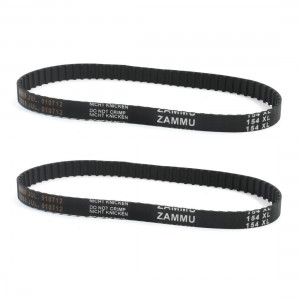 2Pcs 154XL 15.4" Girth 77-Tooth Single Side Black Rubber Timing Belt Replacement