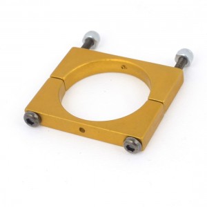 CNC Alloy 25mm Yellow Tube Boom Mount Motor Clamp for DIY Quadcopter