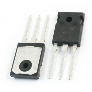 2Pcs SBR60A300PT 3 Terminals Dual High-Voltage Power Schottky Rectifier 60A 300V