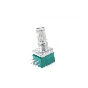 6mm Knurled Shaft Dual Linear B 50Kohm Carbon Film Switch Rotary Potentiometer