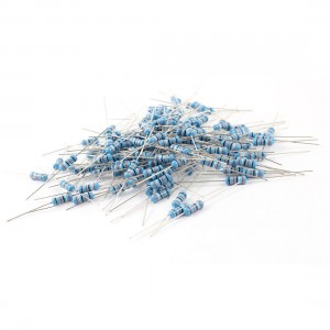 200Pcs 1W 1% Tolerance 390K Ohm Axial Lead Flameproof Metal Film Resistor