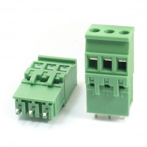 2 Pcs 300V 10A 5 08mm Pitch 3pin PCB Screw Terminal Barrier Block Connector