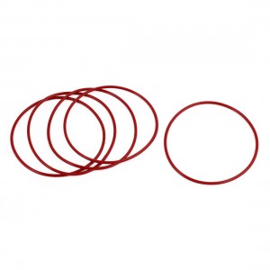 5 Pcs Red Rubber 68mm x 64mm Oil Seal O Rings Gaskets Washers