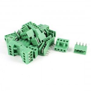20pcs 3.96mm Pitch Female Bent Pin Header PCB Pluggable Terminal Block Connector