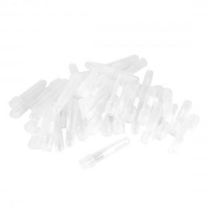 50Pcs 12.5ml Clear Cap Round Bottom Bioscience Culture Test Tubes