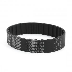 109L 3/8" Pitch 29-Tooth Single Side Groove Black Rubber Cogged Timing Belt