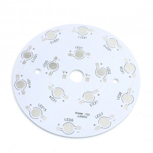 LED Aluminum PCB Circuit Board 90mm for 15 x 1W/3W/5W LEDs in Series