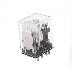 HH52PL DC 12V Coil 8-Pin DPDT Green LED Electromagnetic Relay