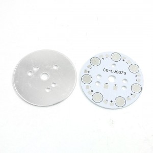 2PCS 49mm Circle Aluminum PCB Circuit Board for 7 x 1W 3W 5W LEDs