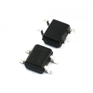 2Pcs MB6S Single Phase Diodes Bridge Rectifier 600V 0.5A