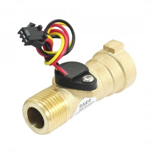68mm Long M/F G1/2 Thread Port 1-30L/min Hall Effect Water Flow Sensor Flowmeter