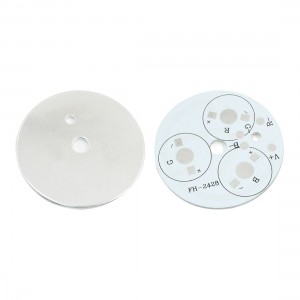 2pcs 49mm 3 x 1W 3W 5W Series RGB LED Aluminum PCB Printed Circuit Board