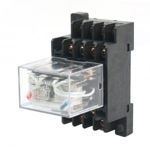 HH64P/DZ47 DC 24V Coil 14-Pin 4PDT 4NO 4NC Plug-in General Purpose Power Relay