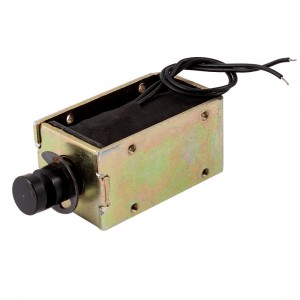 8mm/500g 17.45W Wired Open Frame Pull Type Solenoid Electromagnet DC24V 0.72A